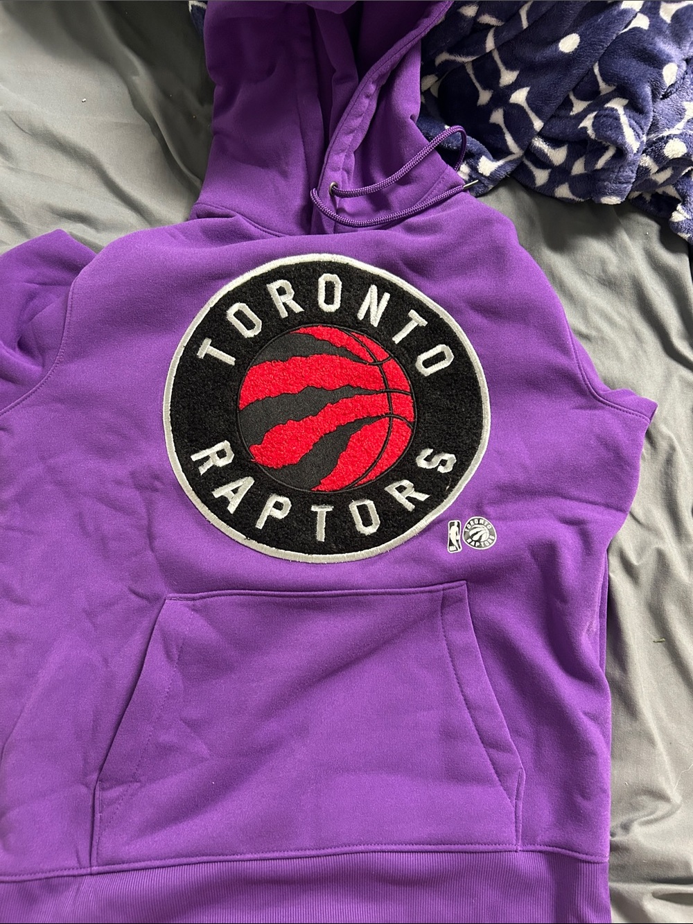 NBA Purple Hoodie with Black Logo Tag